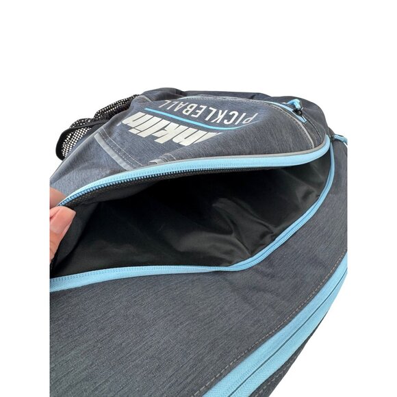 Franklin Pickleball Racket Case Bag NWOT Gray Pockets Shoulder Bag $36 - Picture 8 of 9